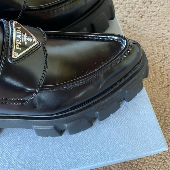 Prada Monolith Loafers 37.5 - Picture 10 of 12